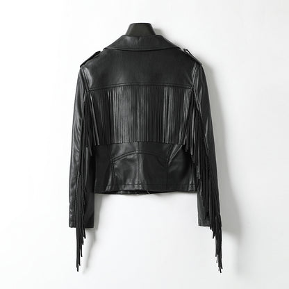 minwang PU Women Jacket LS2022