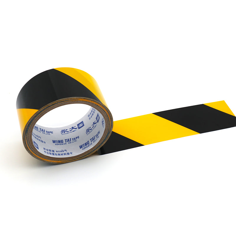 yongda bright warning tape High brightness warning tape, black and yellow mottled horse line warning tape, PVC safety warning tape