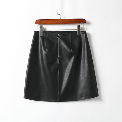 minwang PU Skirt 13MA0104