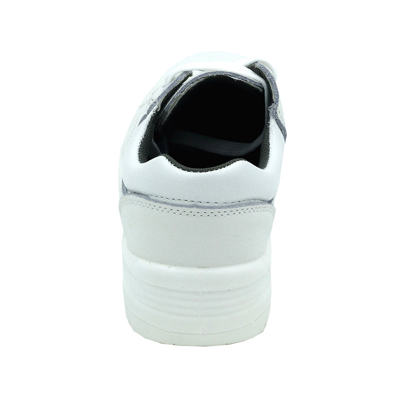 tonghuasheng Anti-static PU white lace-up safety shoes 2008 metal Baotou dust-free laboratory safety shoes