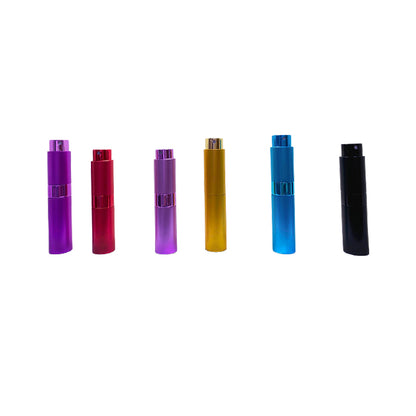 xinye Rotary perfume spray bottle  Aluminum shell nozzle high-grade bright silver spray pump head