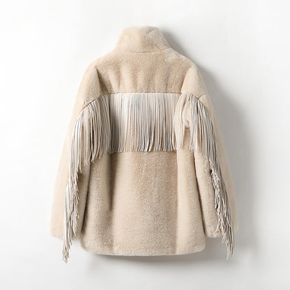 minwang Super Soft Rabbit Hair Blouse 4679