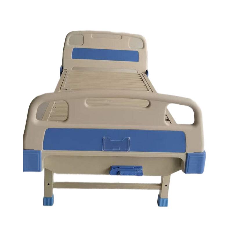 huiteng ABS Strip Panel Single-Crank Medical Nursing Bed with Adjustable Guardrails 2060*900*500