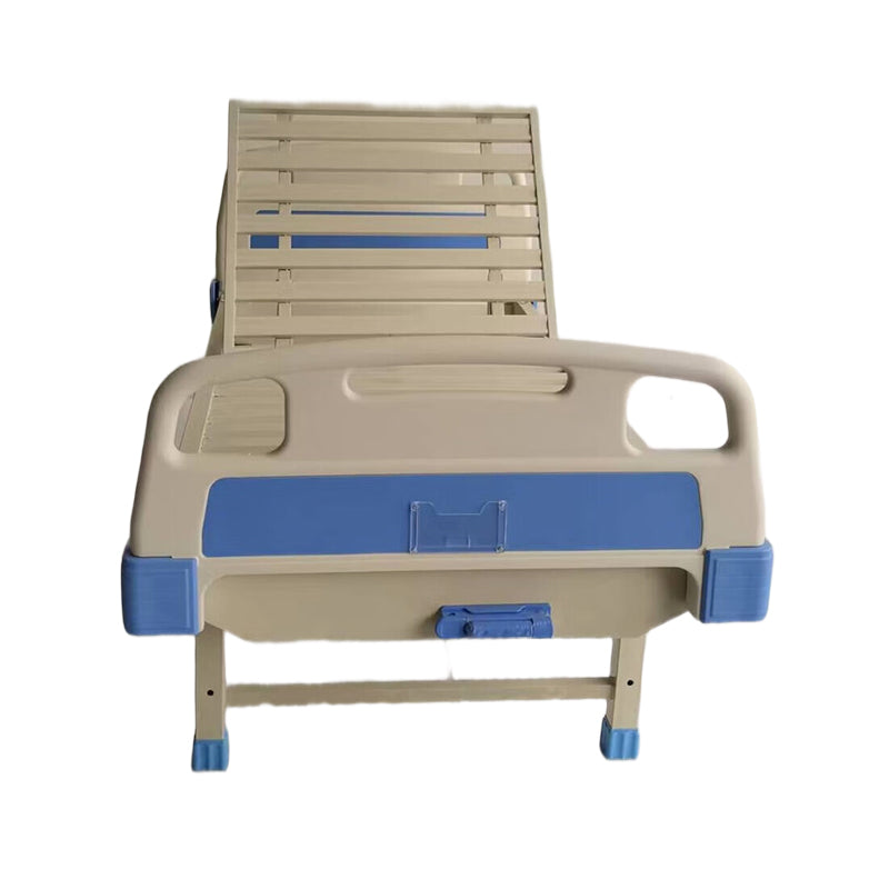 huiteng ABS Strip Panel Single-Crank Medical Nursing Bed with Adjustable Guardrails 2060*900*500