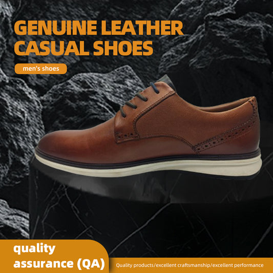 benchi Men's Genuine Leather Casual Leather Shoes Business Formal Shoes Breathable Casual Style 3000 Pairs(Please consult customer service for pricing)