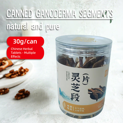 qirentang Ganoderma lucidum slices, which are used to tonify qi and calm the mind, relieve cough and asthma, and regulate immunity 120 cans