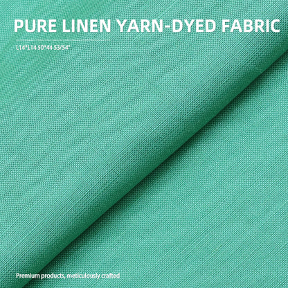 zhongchang Pure linen yarn-dyed fabric with natural texture Moisture-wicking and breathable L14*L14 50*44 53/54"(Please consult customer service for pricing)