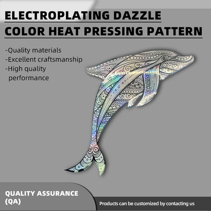 xiangqing Bionic Electroplated Iridescent Hot-Pressed Pattern: Neat Edges, Strong Three-Dimensional Effect, Seamless Integration(Please consult customer service for pricing)