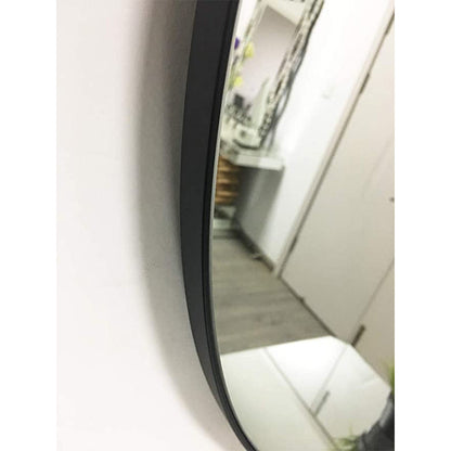 huaguan Circle Round Wall Mirror Black Painting with 4mm Silver Mirror 70 * 70cm