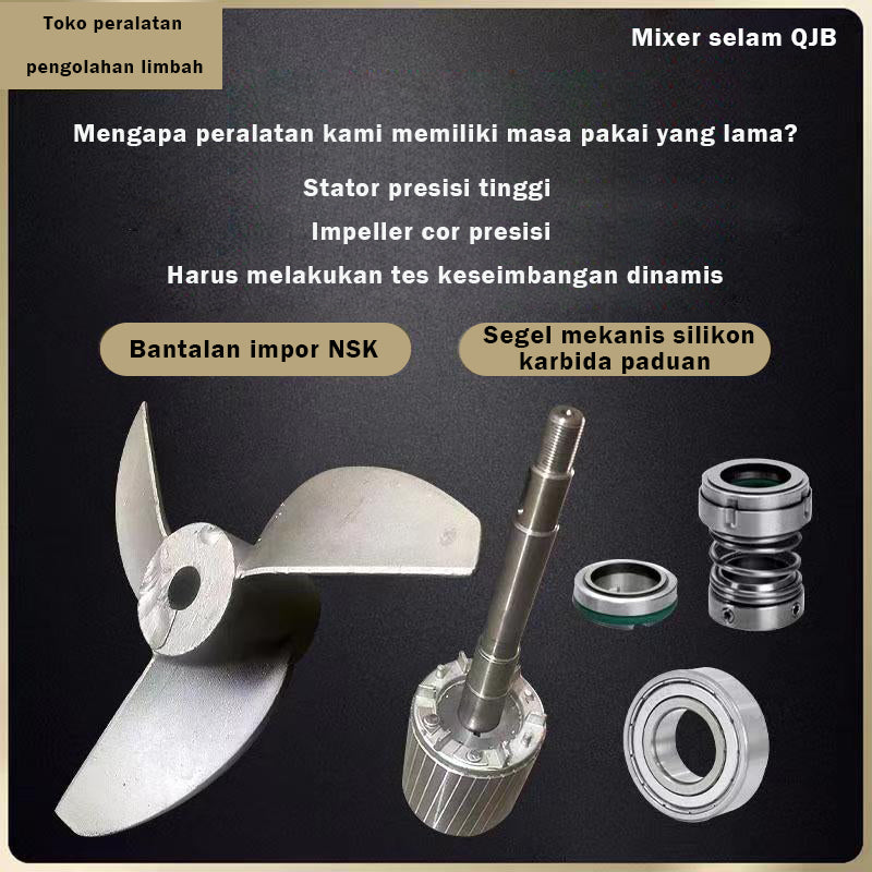 yiju Submersible mixer, underwater pusher, anaerobic pool, sewage propulsion pump, cast iron stainless steel 304