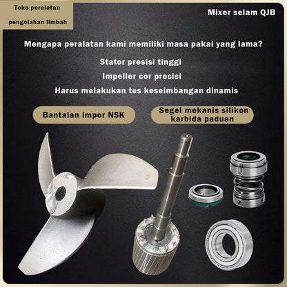 yiju Submersible mixer, underwater pusher, anaerobic pool, sewage propulsion pump, cast iron stainless steel 304
