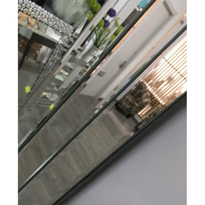 huaguan Wall Mirror Rectangular Mounted Mirror 4mm Bevelled Edge 60 * 90cm