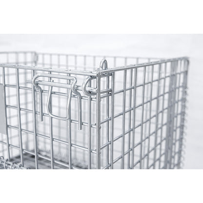 zhihong Storage cage   Folding storage cage workshop for storing iron frame logistics turnover cages