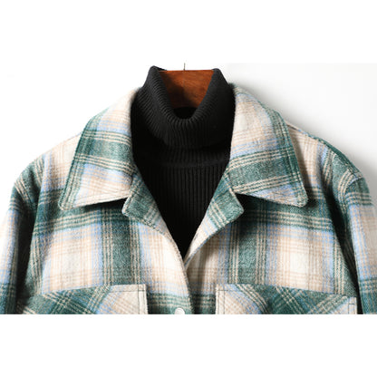 minwang Plaid blouse 01GL6081