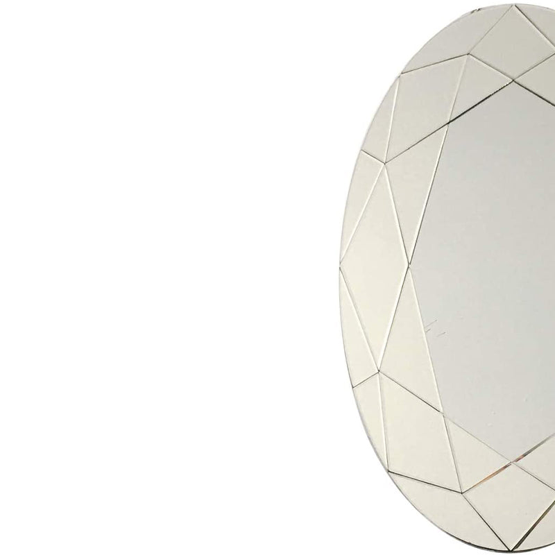 huaguan TopB Mirrors Decorative Wall Mirror with Crystal 60 * 60CM