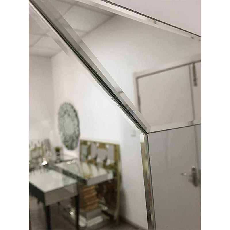 huaguan TopB Mirrors Simple Wall Mirror Frameless Rectangular Mirror with Bevelled Edge