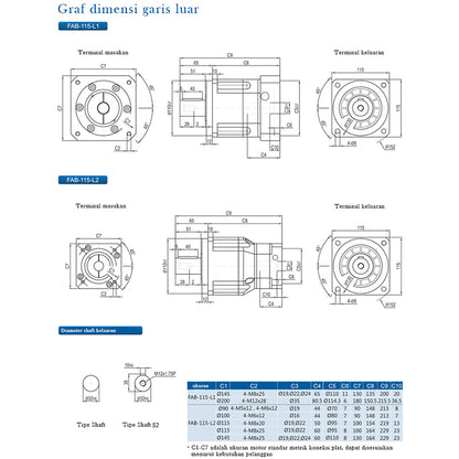 xuanli Sankai planetary deceleration FAB115 precision planetary reducer series