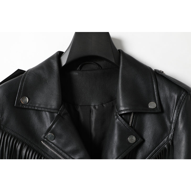 minwang PU Women Jacket LS2022