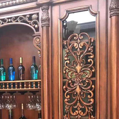 minghao  Villa Wine Cabinet Solid Wood Vintage Wine Cabinet Wine Counter Whole House Custom Wine Cabinet(Please consult customer service for pricing)