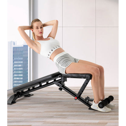 dingxintai Folding dumbbell stool A008 Fitness chair household multifunctional professional bench push training supine board abdominal muscle board exercise fitness equipment