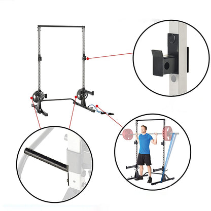 dingxintai Barbell frame A001B Squat frame multifunctional barbell frame split weightlifting barbell set combination household fitness equipment