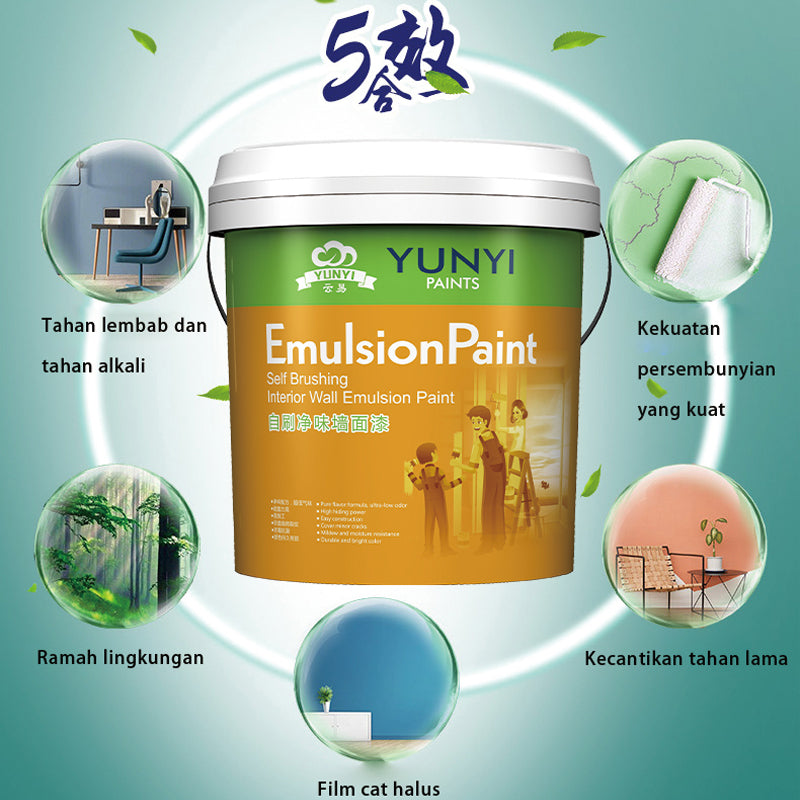 yunyi Self brushing clean odor wall paint, self brushing wall paint, self brushing latex paint