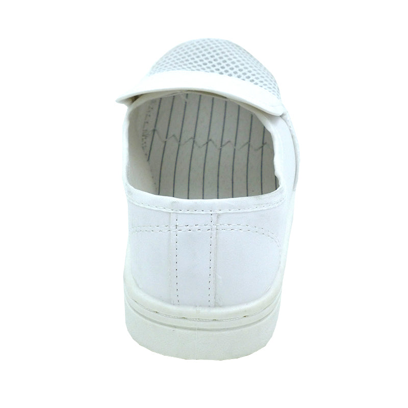 tonghuasheng  Anti-static white leather single hole mesh shoes PVC mesh shoes 614 dust-free work shoes