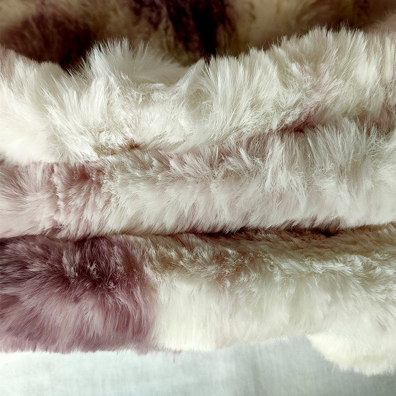 kaifuer  Spandex rabbit hair  Cloth  Tie dyed velvet fabric, rabbit hair printed fabric