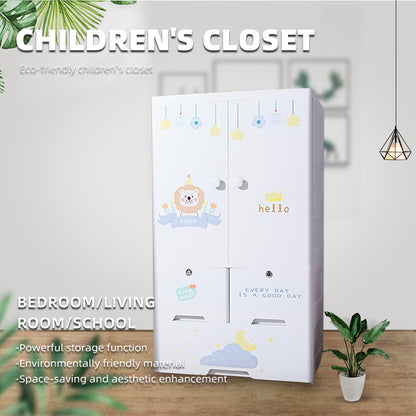 xida Eco-friendly children's wardrobe, storage cabinet with original wood style(Please consult customer service for pricing)
