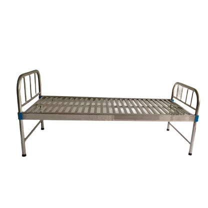huiteng Stainless Steel Flat Medical Nursing Bed with Guardrails 2060*900*500
