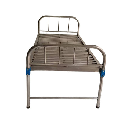 huiteng Stainless Steel Flat Medical Nursing Bed with Guardrails 2060*900*500