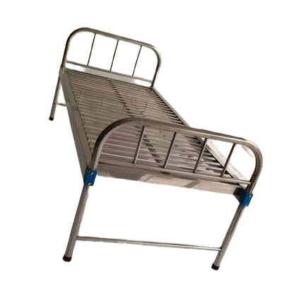 huiteng Stainless Steel Flat Medical Nursing Bed with Guardrails 2060*900*500