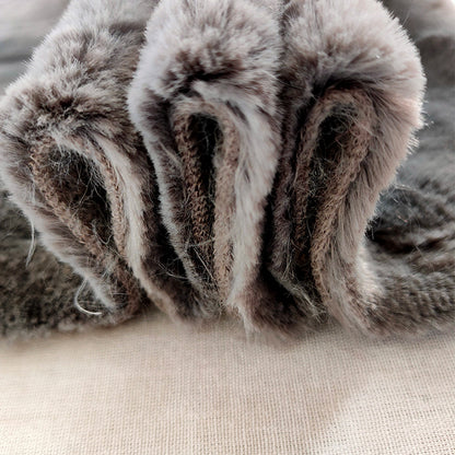 kaifuer Super Matte Rabbit Hair Brush  Cloth   Thick and soft fabric