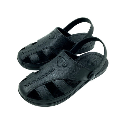 tonghuasheng Anti-static shoes dust-free slippers 722 sandals black and white blue toe protection Baotou slippers six-hole ESD shoes
