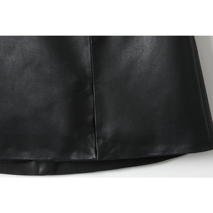 minwang PU Skirt 13MA0104