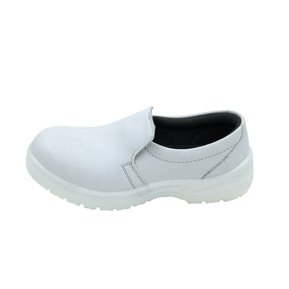 tonghuasheng Anti-static PU white dust-free safety shoes 8808 steel Baotou anti-smashing toe protection dust-proof labor protection shoes factory