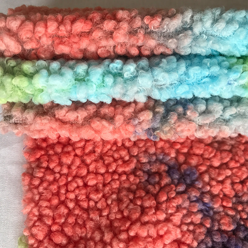 kaifuer Imitation wool Altai tie dyeing  Cloth  Tie dyed velvet fabric thickened