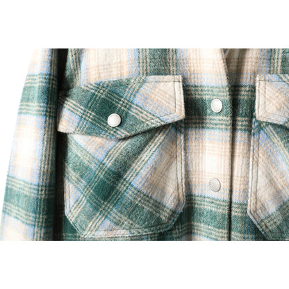 minwang Plaid blouse 01GL6081