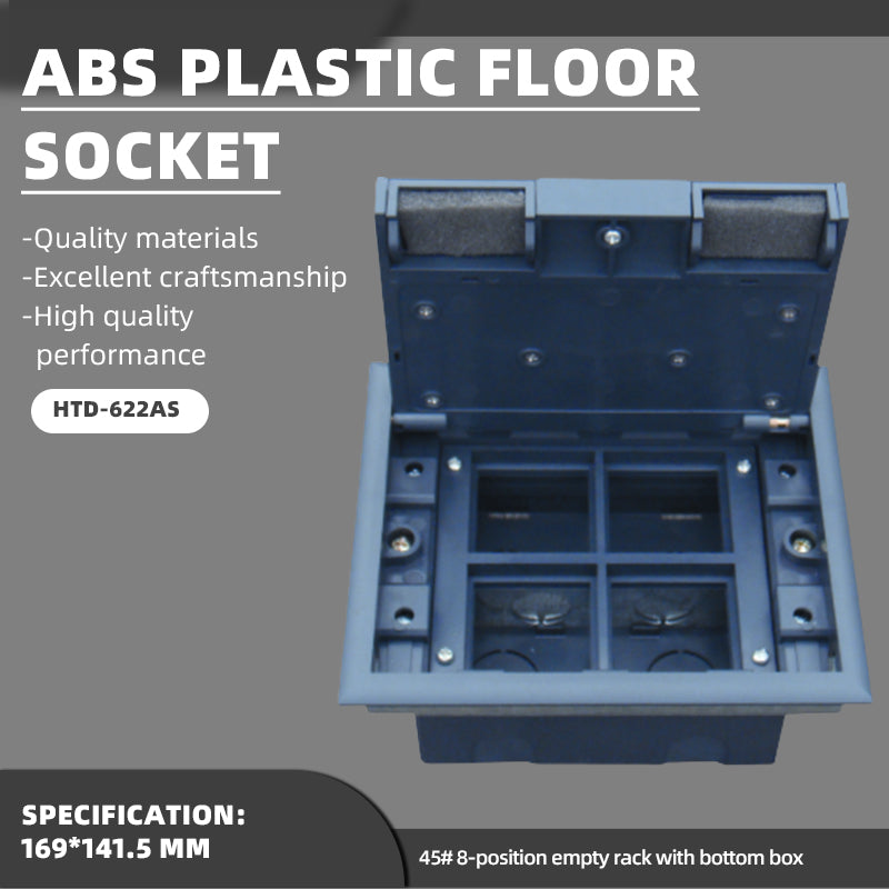 feilifu ABS plastic floor socket, decorative pop - up hidden floor socket, waterproof and dust - proof  HTD-622AS 500pcs