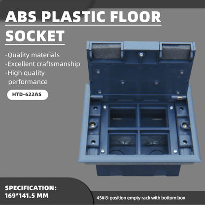 feilifu ABS plastic floor socket, decorative pop - up hidden floor socket, waterproof and dust - proof  HTD-622AS 500pcs
