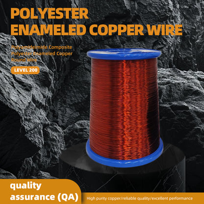 huaerda 200-Class Polyamideimide/Polyester Composite Enameled Round Copper Wire for Refrigeration Equipment, Electrical Windings, and Industrial Motors 0.210-1.600(Please consult customer service for pricing)