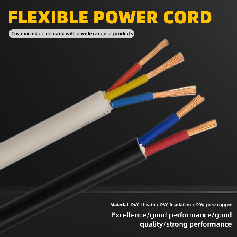 shenyuan Flexible Power Cords Multi-Strand Copper Core Bend-Resistant Universal for Home Appliances Electronic Devices(Please consult customer service for pricing)