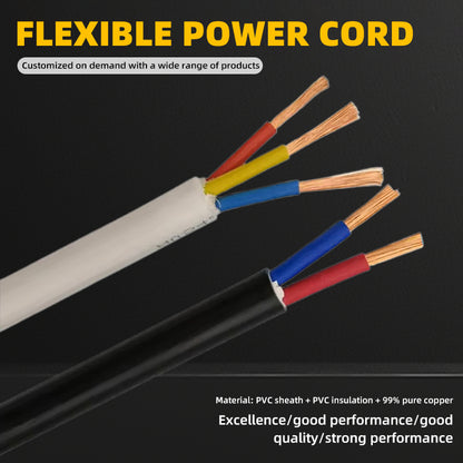 shenyuan Flexible Power Cords Multi-Strand Copper Core Bend-Resistant Universal for Home Appliances Electronic Devices(Please consult customer service for pricing)