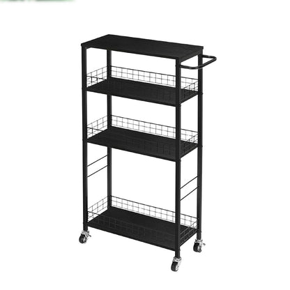 xida Movable kitchen trolley, iron storage rack with wheels(Please consult customer service for pricing)