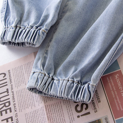 xinya Casual Pants Jeans C2016-15J  Skinny Jeans Light Blue Jeans Design Sense Jeans