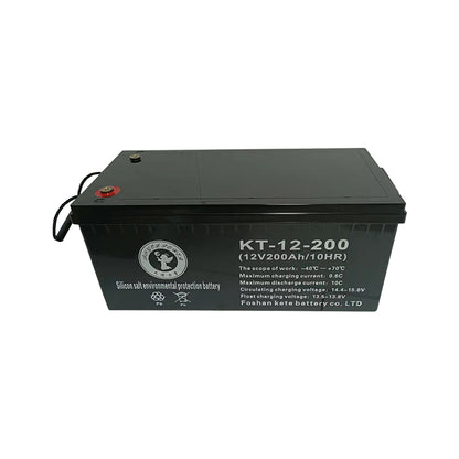 kete Energy storage silica gel salt battery 12V200  Hydrochloric acid battery of agricultural lighting sound fertilizer Lead-acid battery electric release device Battery maintenance free battery