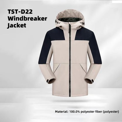 Jier TST-D22 Trench style Jacket, a breathable, lightweight outdoor mountaineering wind proof jacket