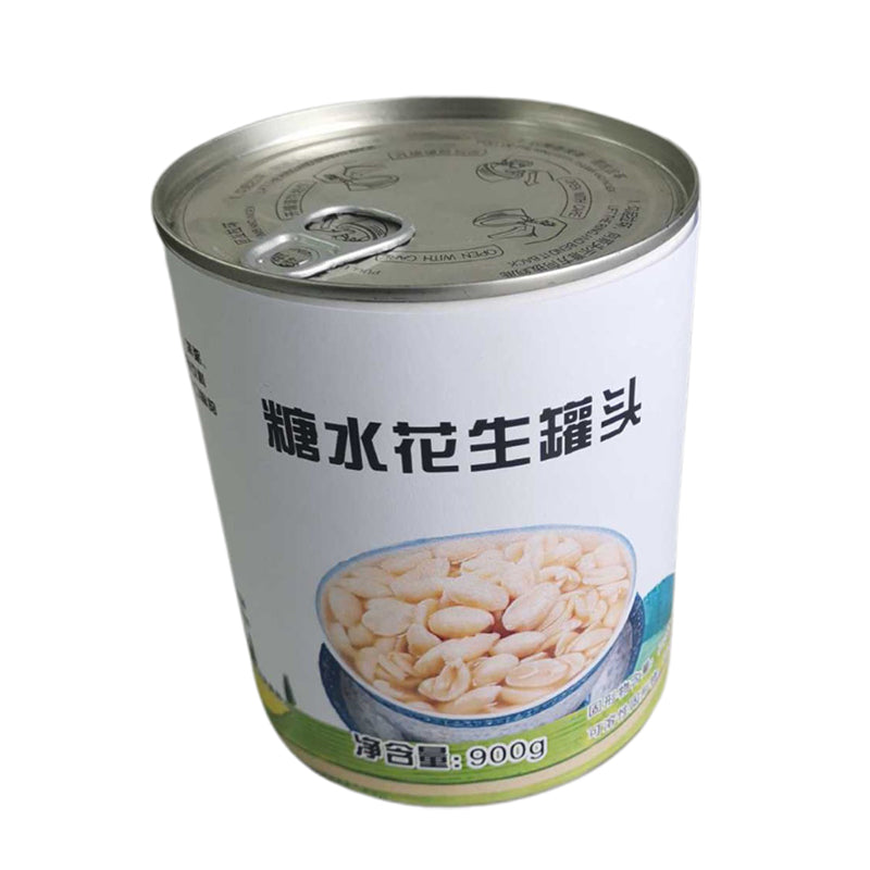 mingzhong Canned peanuts in syrup For syrup shops, milk tea and double - skin milkshake 900g×12cans