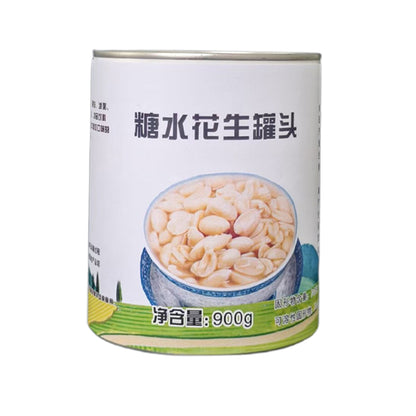 mingzhong Canned peanuts in syrup For syrup shops, milk tea and double - skin milkshake 900g×12cans