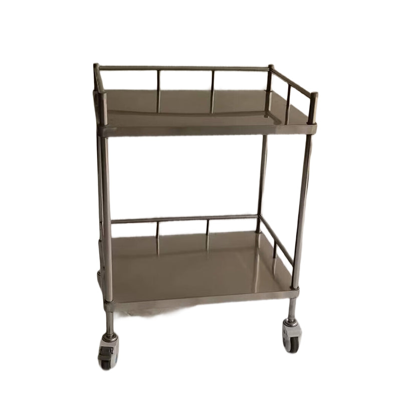 huiteng Stainless Steel Single-Drawer Treatment Cart, Medical Nursing Cart, Emergency Cart (Medical-Grade) 640*450*880